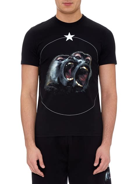 monkey t shirt givenchy|Camo printed t.